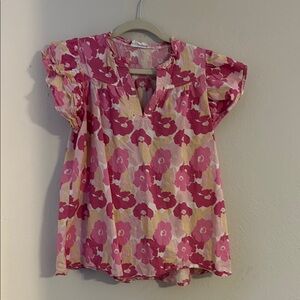 Floral Pink Top